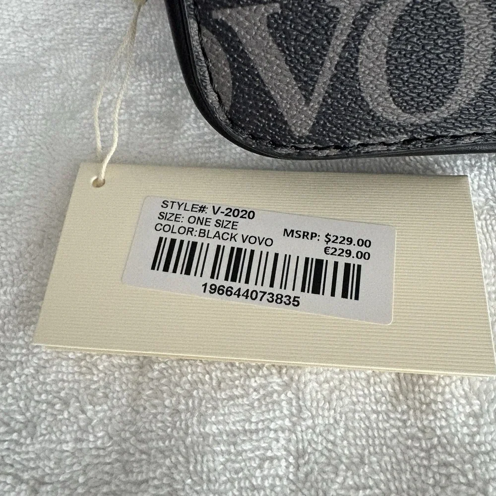 Valentino Orlandi, Camera Bag Black/vovo Crossbody, Shoulder Strap Luxury